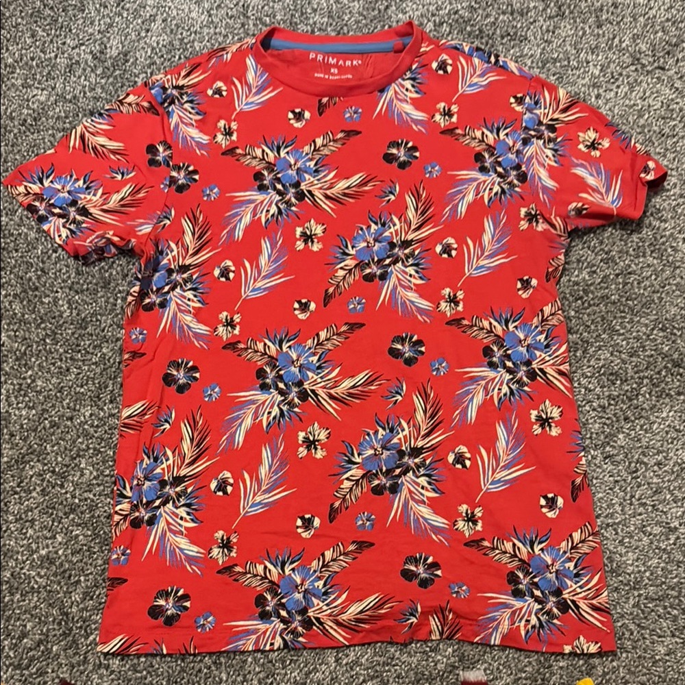 Primark Red and Blue Short Sleeve Tee